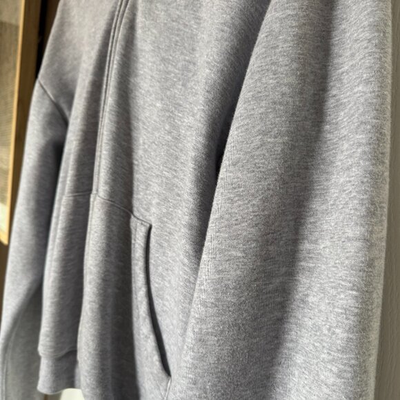 SKIMS Classic Zip-Up Hoodie – Grey – Size Large - Picture 4 of 4